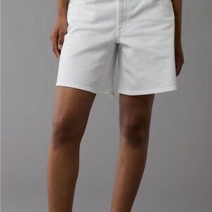 American Eagle Outfitters White Bermuda Shorts